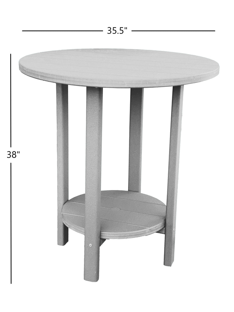 grey tall outdoor bistro table dimensions