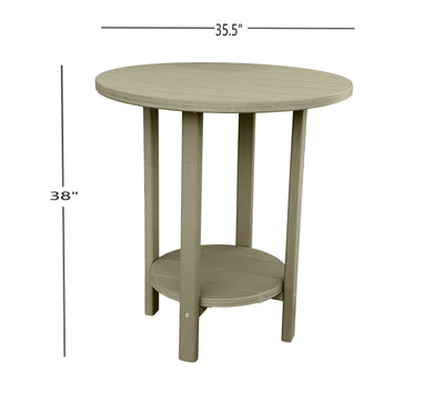 tan tall outdoor bistro table dimensions