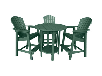 green outdoor pub table set