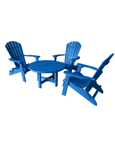 blue conversation set poly outdoor furniture