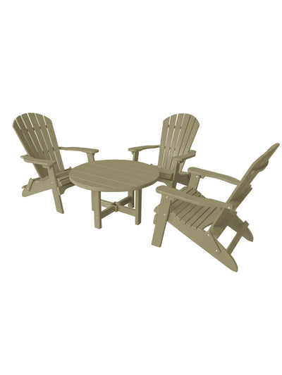 tan poly outdoor coffee table set
