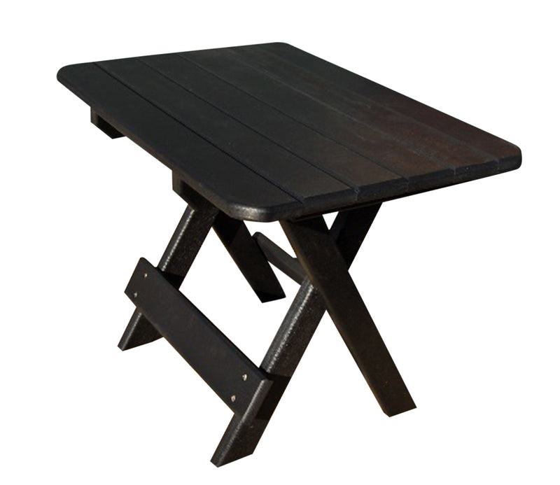 black small outdoor patio side table