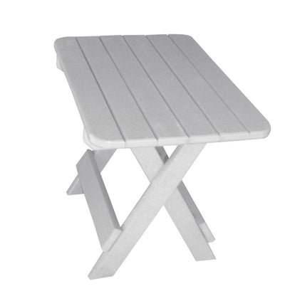 grey small outdoor patio side table
