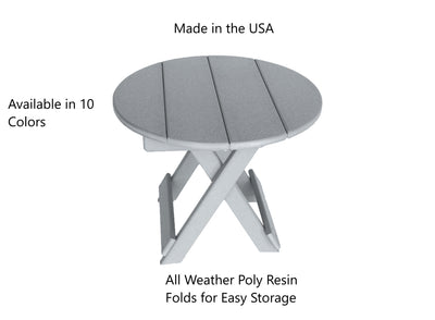 Round Outdoor Patio Side Table