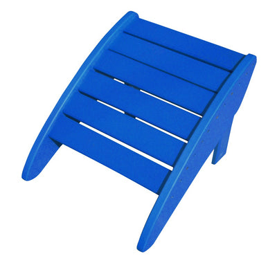 blue adirondack chair footrest