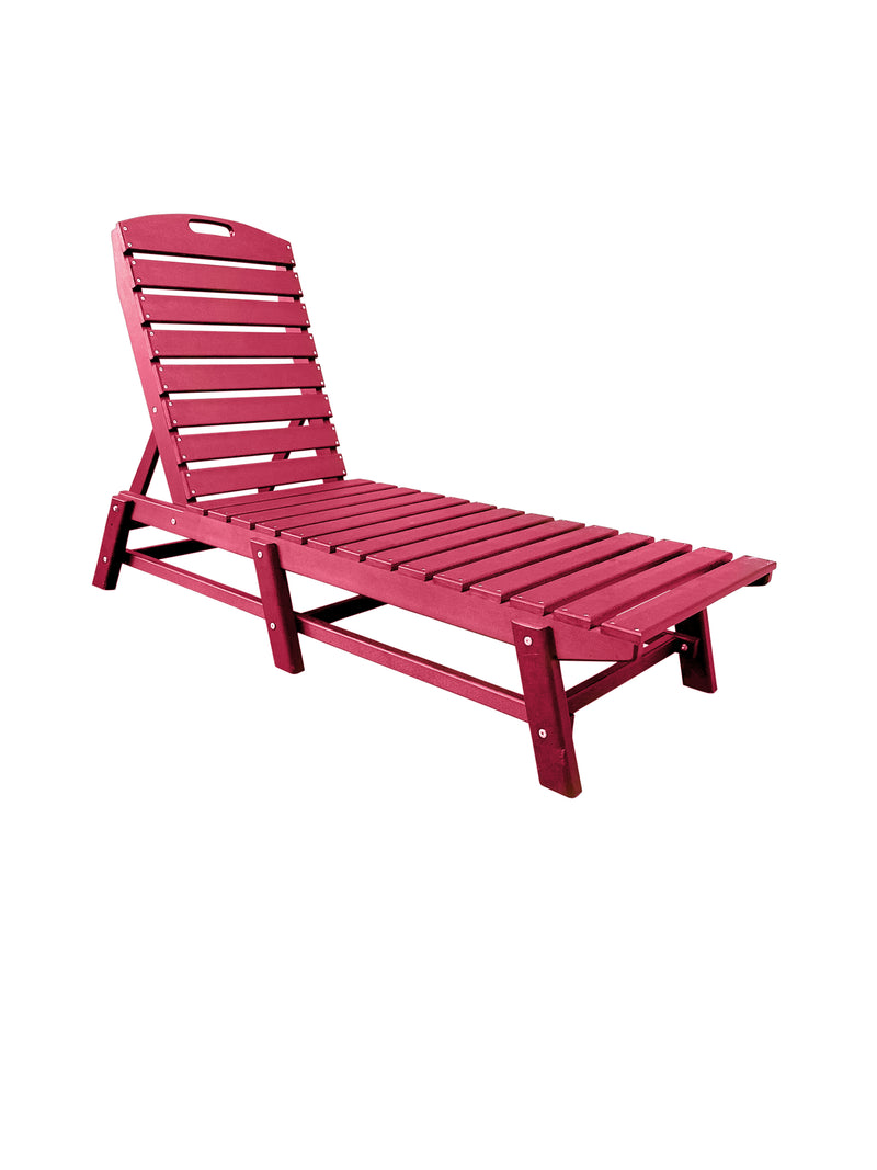 outdoor chaise lounge pool chair cranberry red