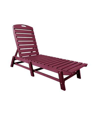 outdoor chaise lounge pool chair dark red