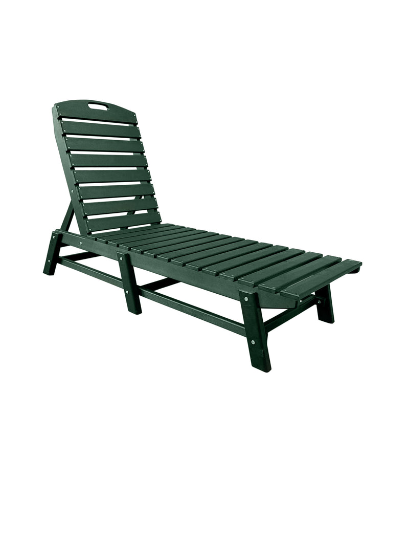 outdoor chaise lounge pool chair green