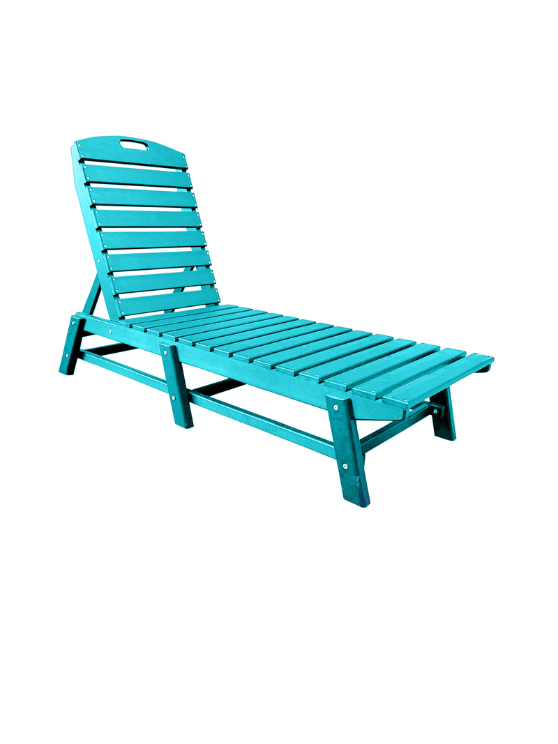 outdoor chaise lounge pool chair teal