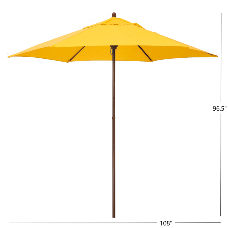 yellow 9 ft patio umbrella