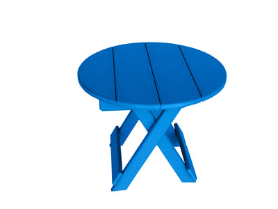 blue poly adirondack side table
