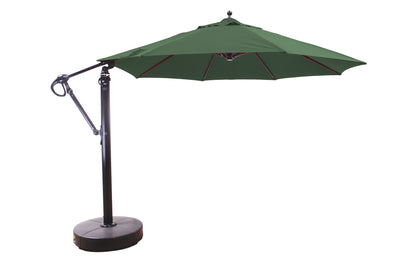 green 11 ft cantilever umbrella