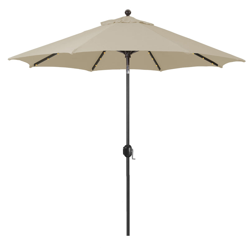 beige 9 ft. auto tilt patio umbrella