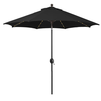 black 9 ft. auto tilt patio umbrella