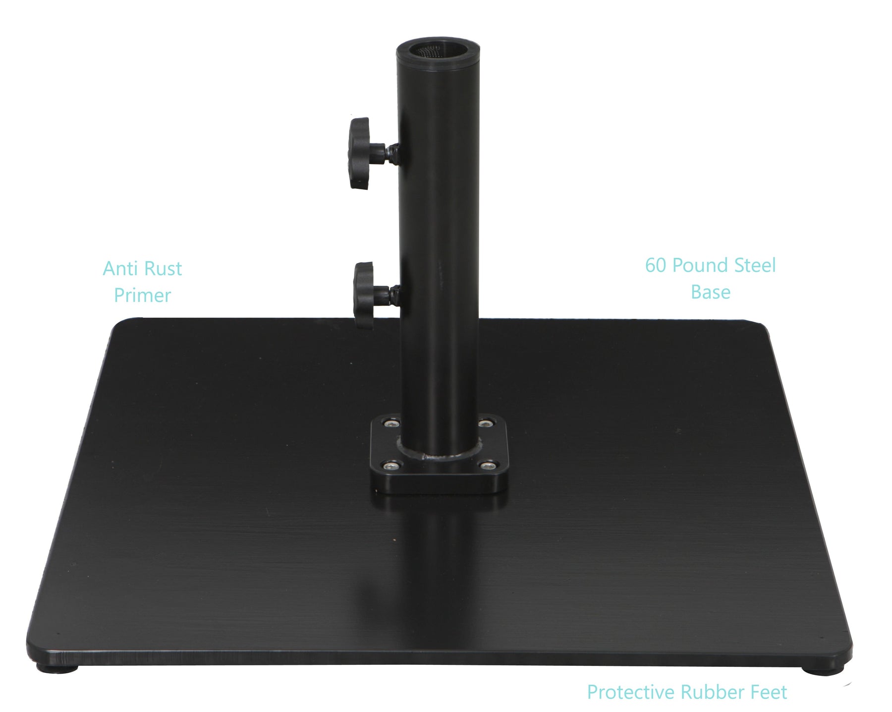 60 lb. Steel Heavy Duty Square Patio Umbrella Base