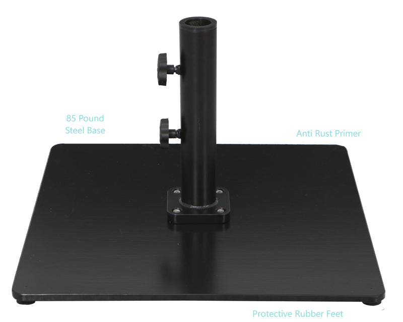 75 pound patio umbrella stand 85 lb. Heavy Duty Steel Patio Umbrella Base