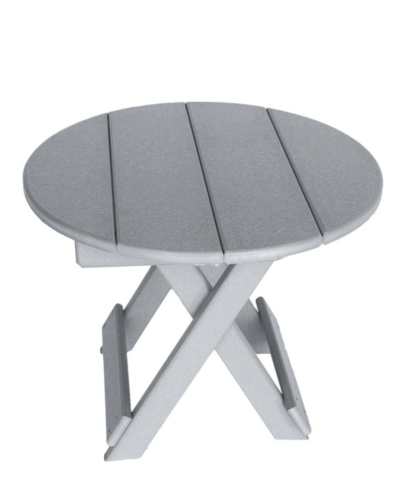 grey adirondack side table poly outdoor furniture