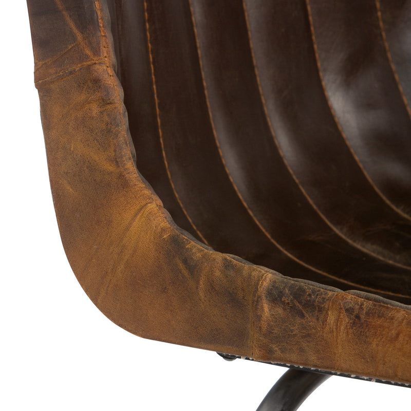 Portside Industrial Leather Desk Chair