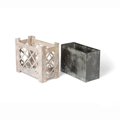 Decorative Lattice Metal Planter Box