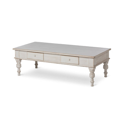 Ferme White Washed Wood Coffee Table