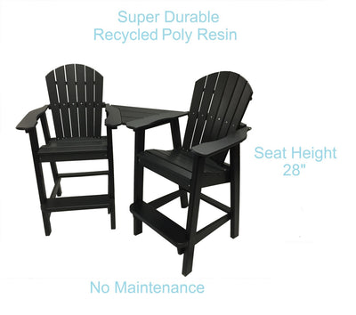 black tall adirondack chair set benefits