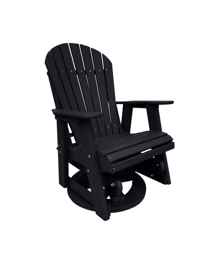 black outdoor swivel glider chair
