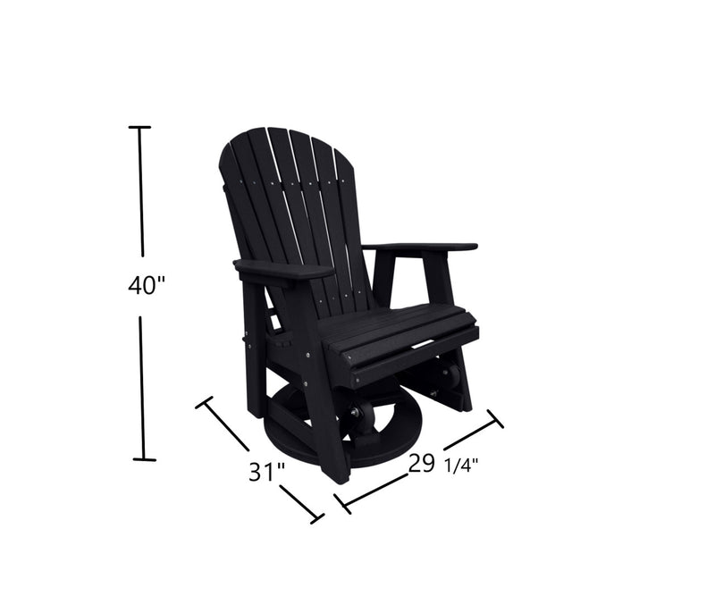 black outdoor swivel glider chair dimensions