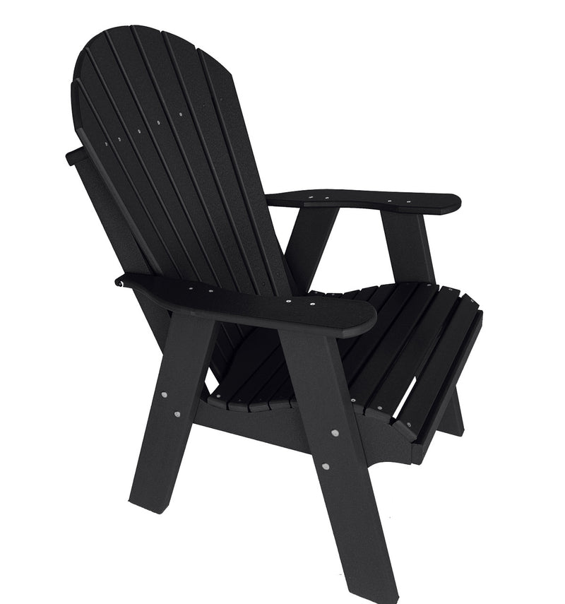 black fire pit chair