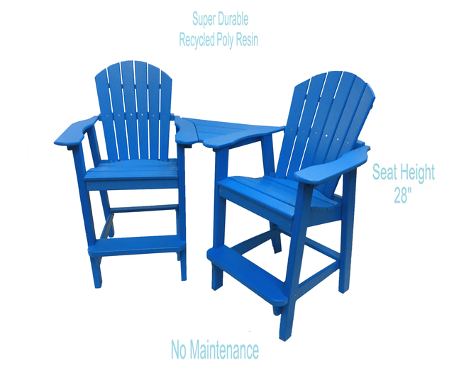 blue tall adirondack chair set benefits