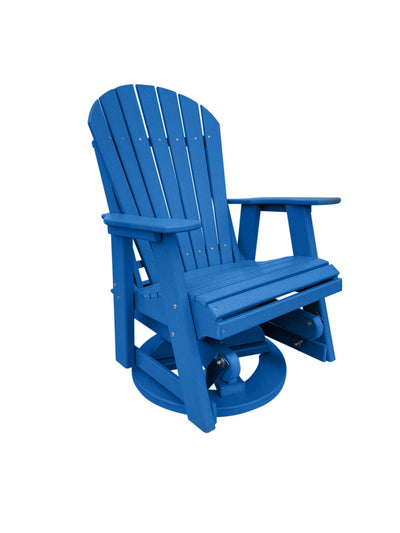 blue outdoor swivel glider chair poly outdoor furniture
