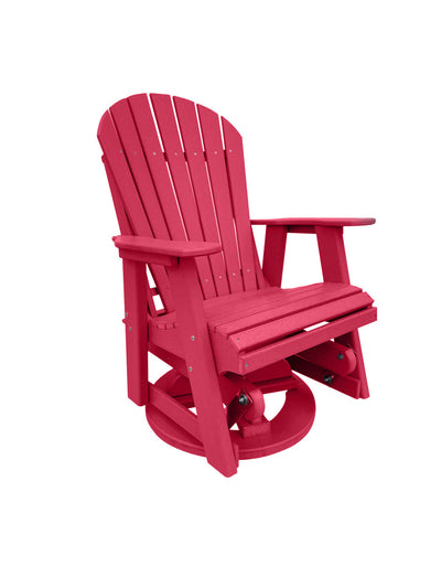 cranberry red outdoor swivel glider chair