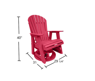 cranberry red outdoor swivel glider chair dimensions